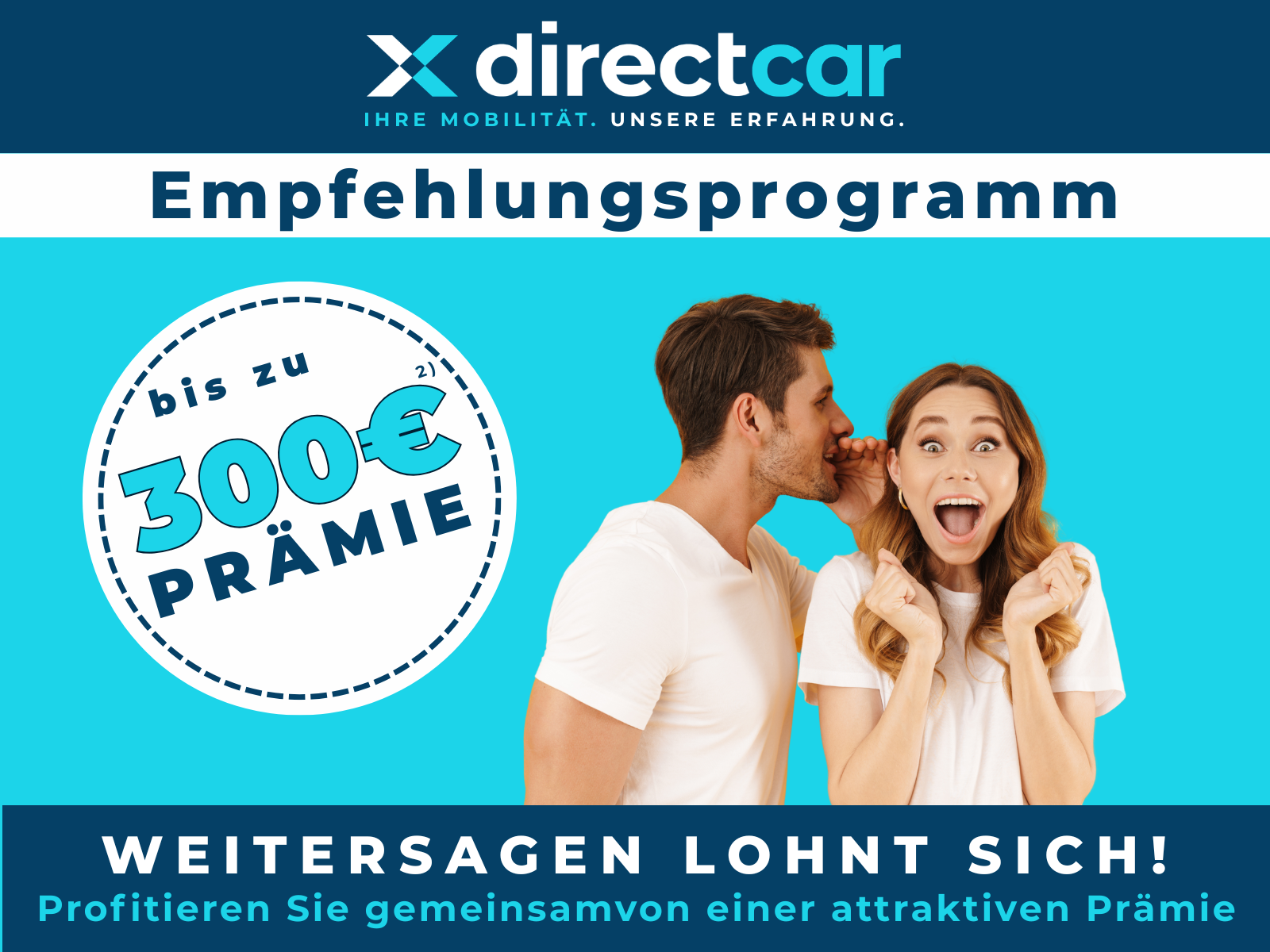 directcar Empfehlungsprogramm für Geschäftskunden