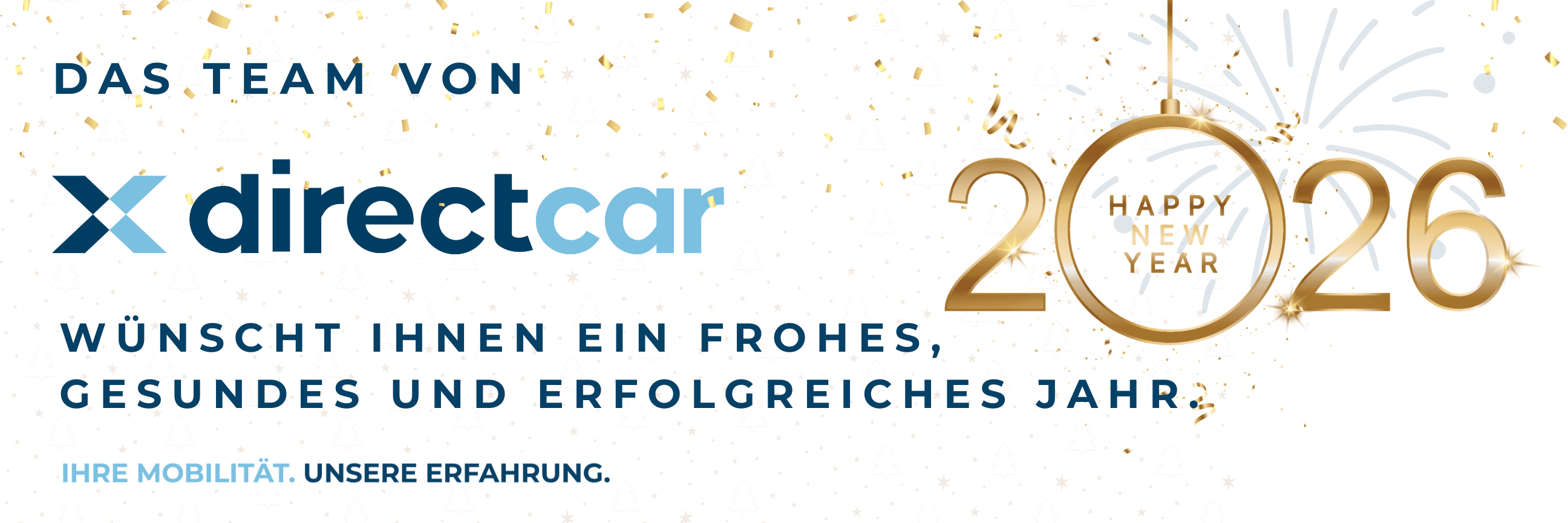 Das Team von directcar wünscht ein frohes neues Jahr